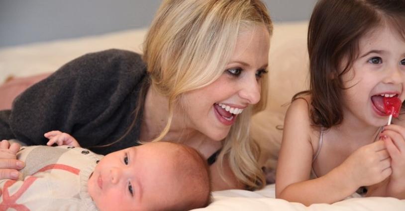 Sarah Michelle Gellar, Charlotte Grace Prinze, Rocky Prinze