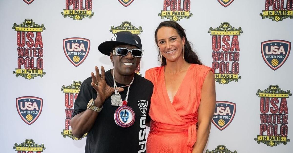 (l-r): Flavor Flav and Maggie Steffens