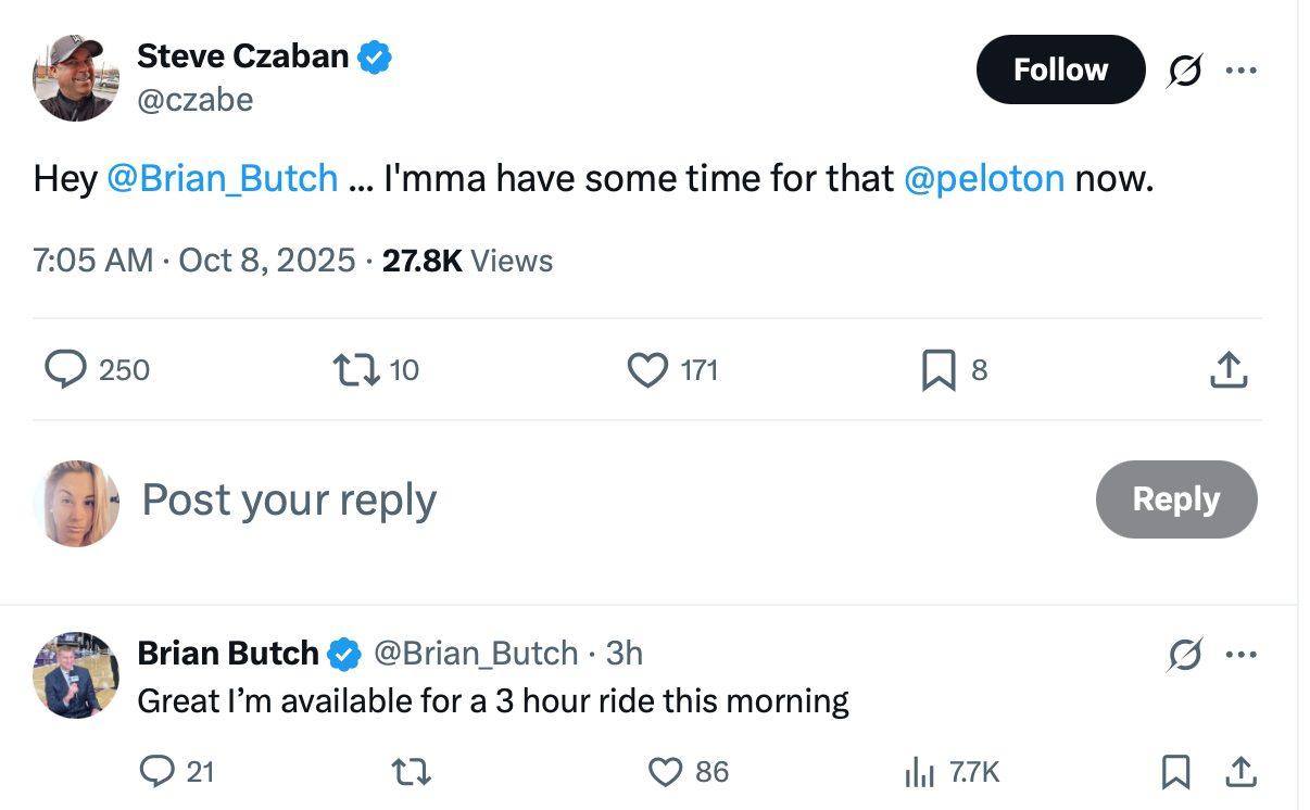 Steve Czaban's X post following his firing from 97.3 'The Game'.