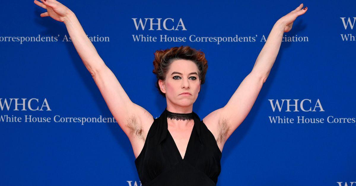 Amanda Palmer arrives on the red carpet for the White House Correspondents' Dinner