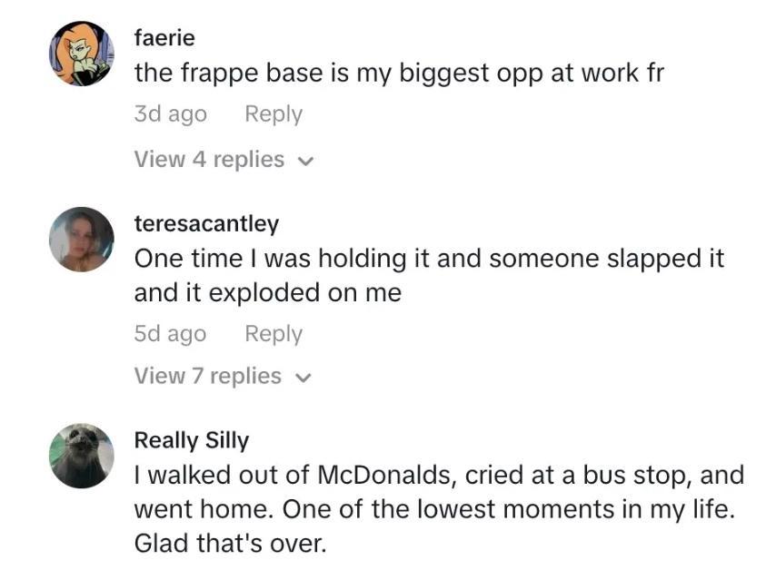 Comments on viral video of McDonald's worker wanting to quit during rush.