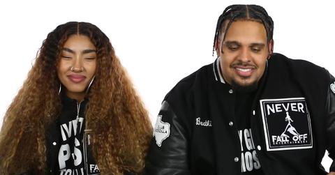 (l-r): Talameshia and BeatKing in 2022