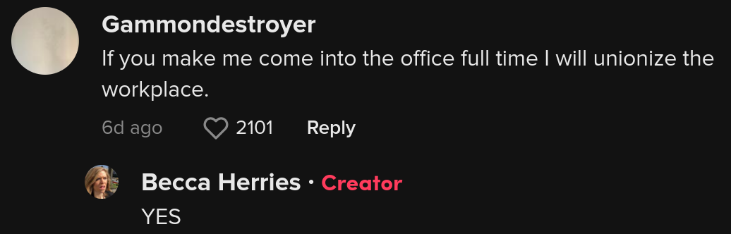 return to office sarcasm