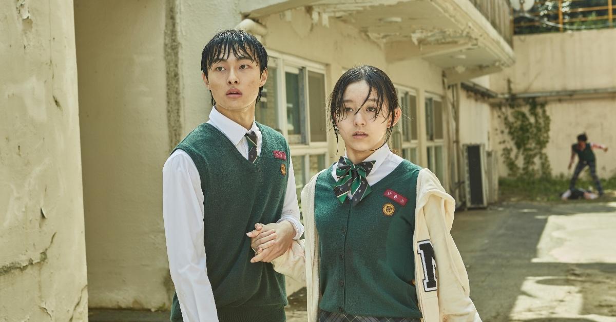 Lee Cheong-san (Yoon Chan-young) and Nam On-jo (Victoria Grace) in 'All of Us Are Dead'