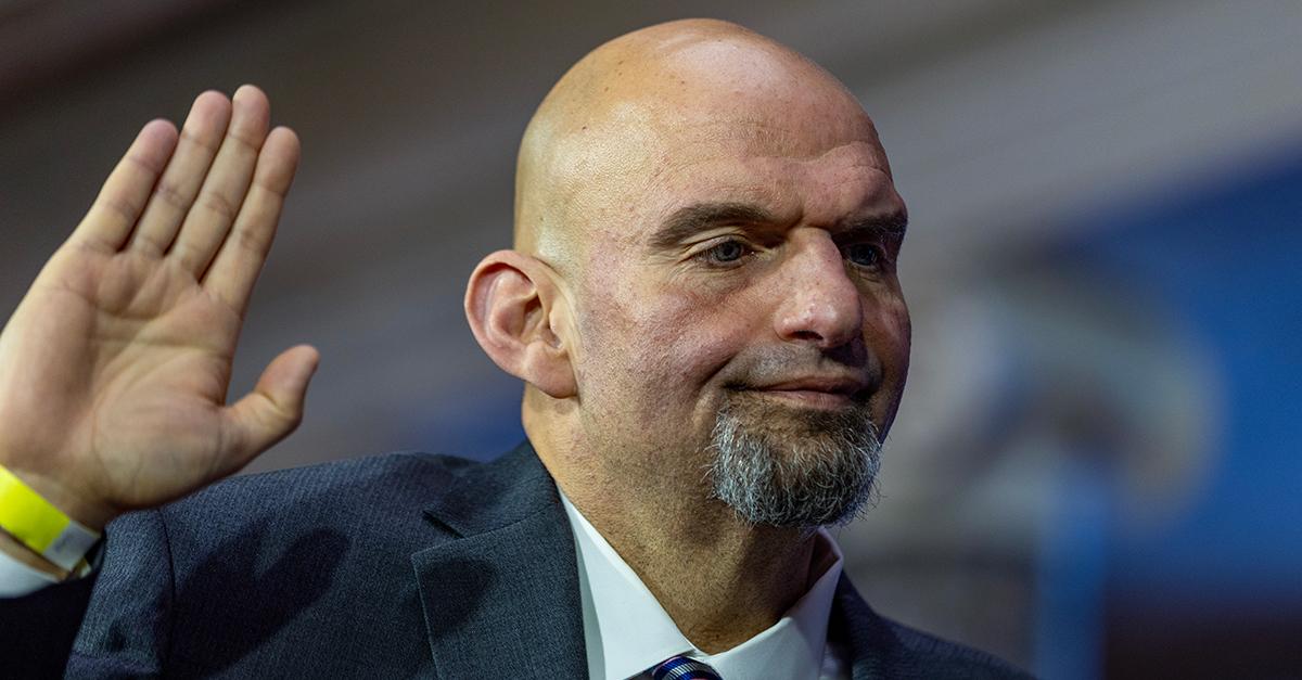 John Fetterman being sworn in as Pennsylvania senator