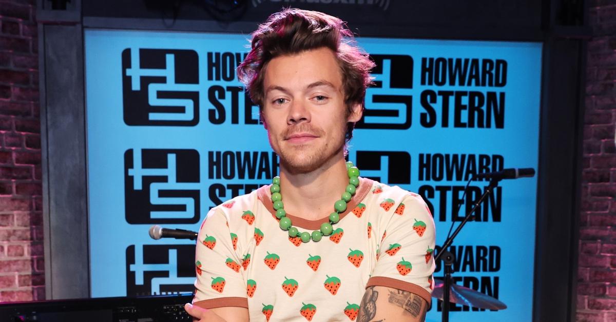 Harry Styles at Sirius XM studios.