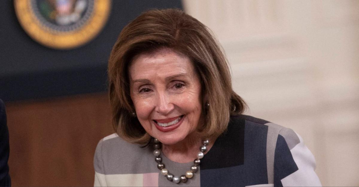 Nancy Pelosi at the White House.