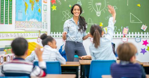 students and teachers in classroom