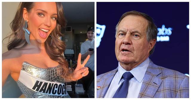 Jordan Hudson and Bill Belichick