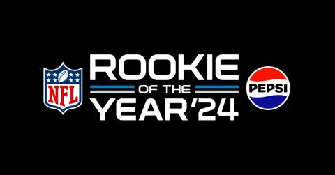 The 2024 Pepsi Zero Sugar NFL Rookie of the Year logo.