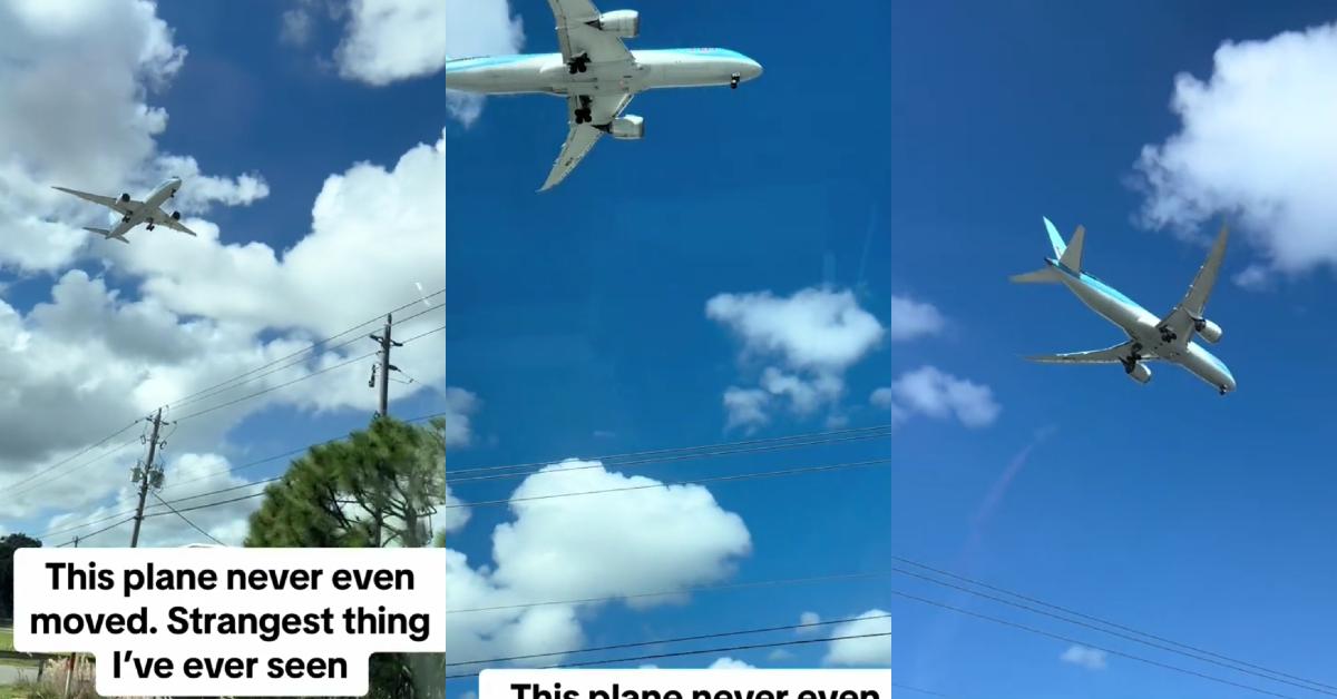 Viral Clip of Plane Not Moving in Sky Bewilders Internet