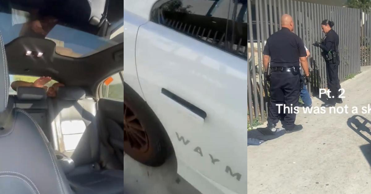 Waymo Customer Notices Man Hiding in Trunk