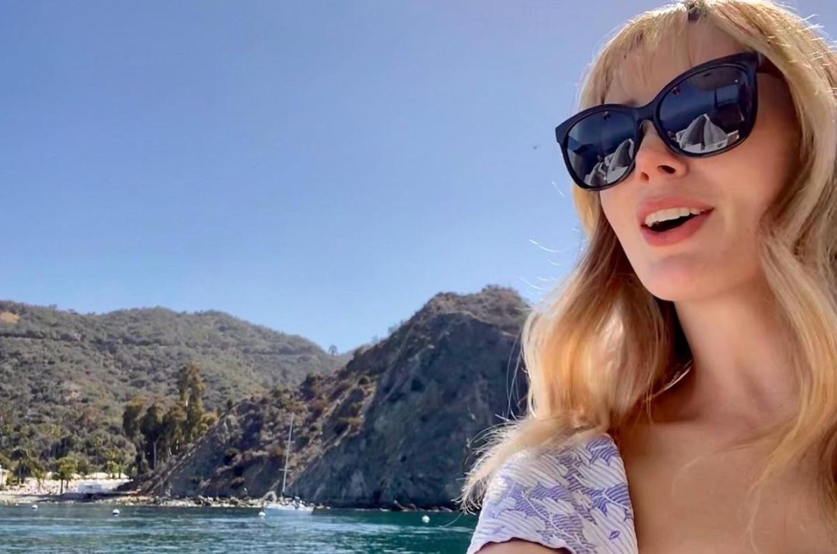 Cat from Below Deck poses in front of Catalina Island