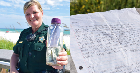 featured message in a bottle