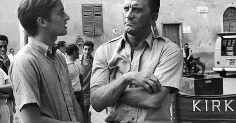 Kirk and Michael Douglas