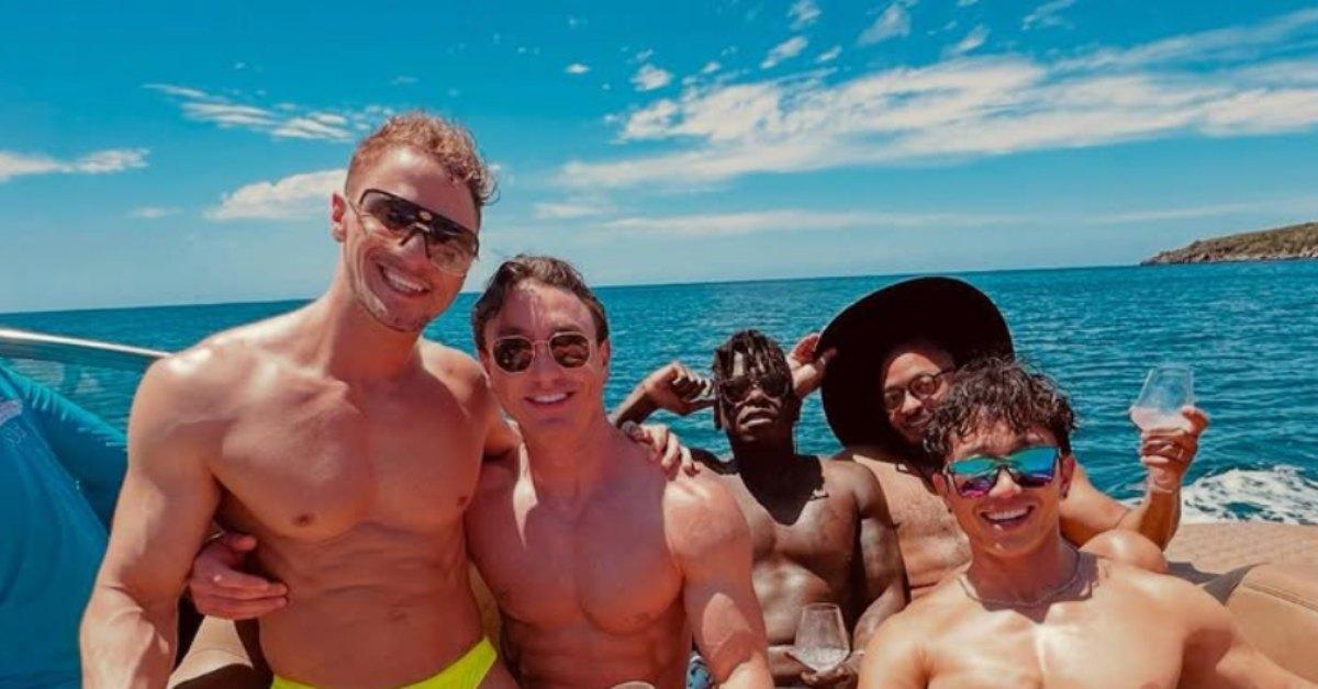 Skyy Knox and his guests on 'Below Deck' Season 12.