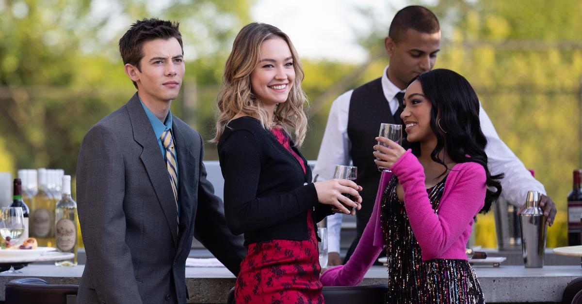 Luke (Griffin Gluck), Megan (Sadie Stanley), and Isabella (Lexi Underwood) in Season 2 of 'Cruel Summer'