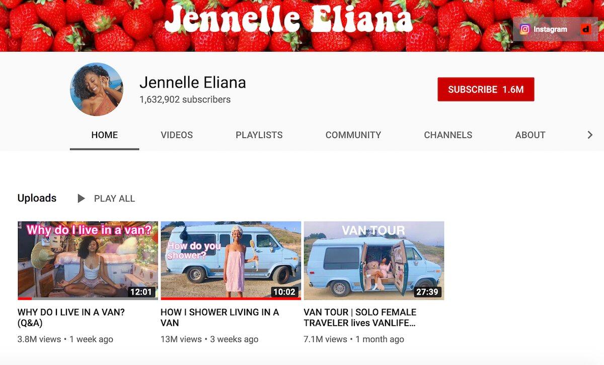 jennelle eliana youtube