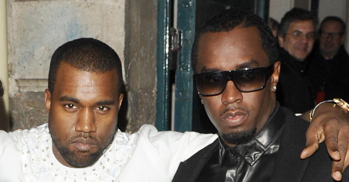 (l-r): Kanye West and Diddy at an event