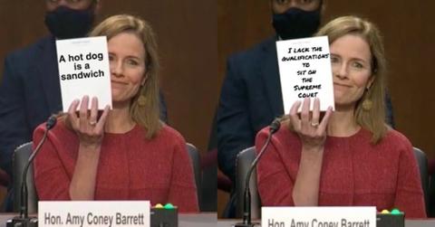 featured amy coney barrett notepad memes