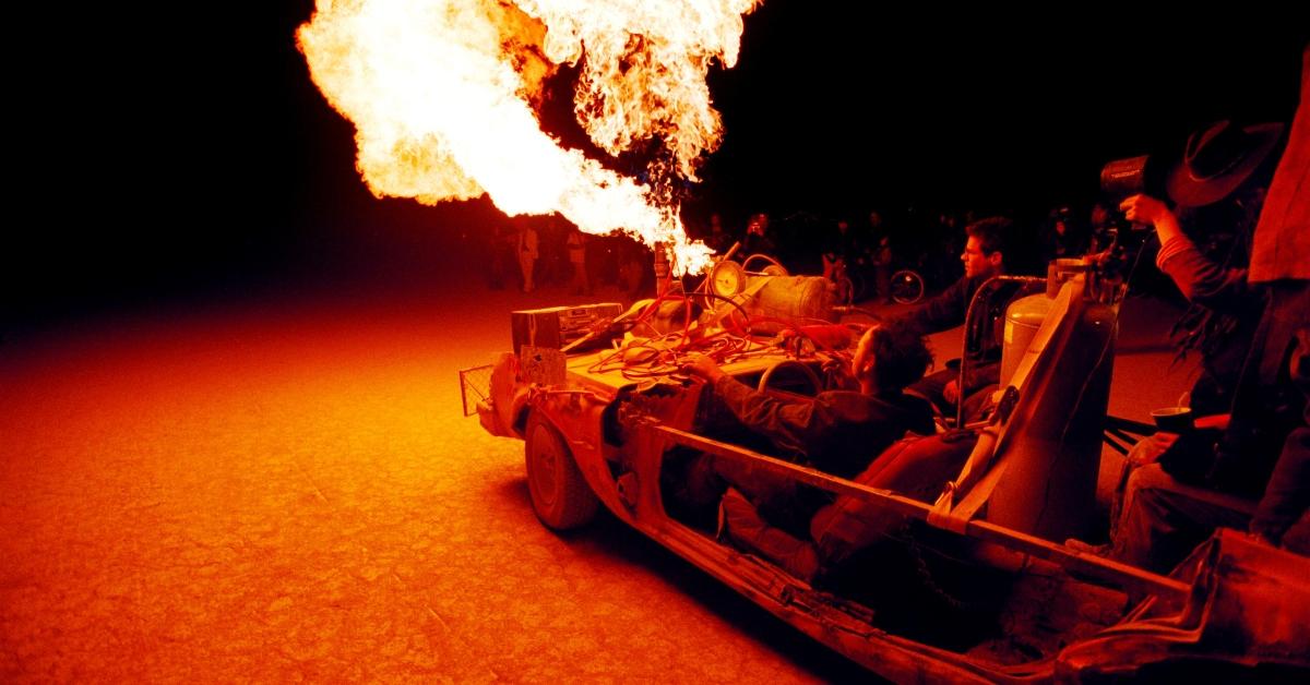 A vehicle at the Burning Man Festival