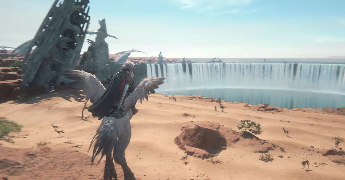 Riding a chocobo in 'Final Fantasy XVI'