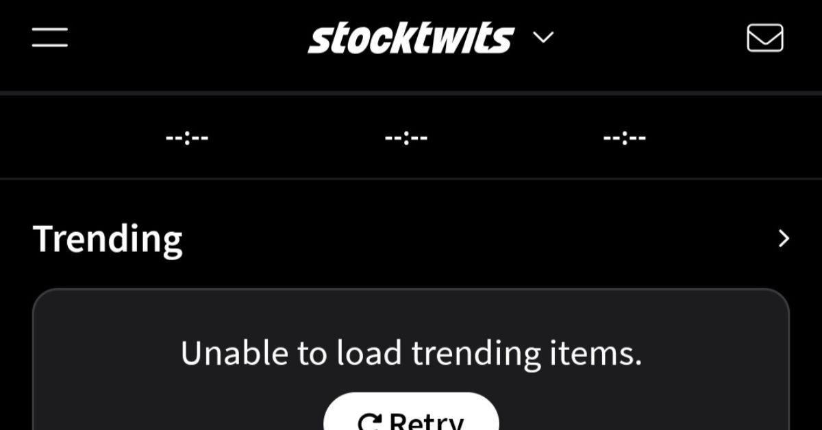 StockTwits app is down