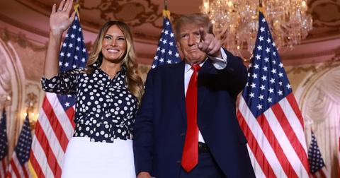 Melania and Donald Trump at an event at Mar-a-Lago on Nov. 15, 2022