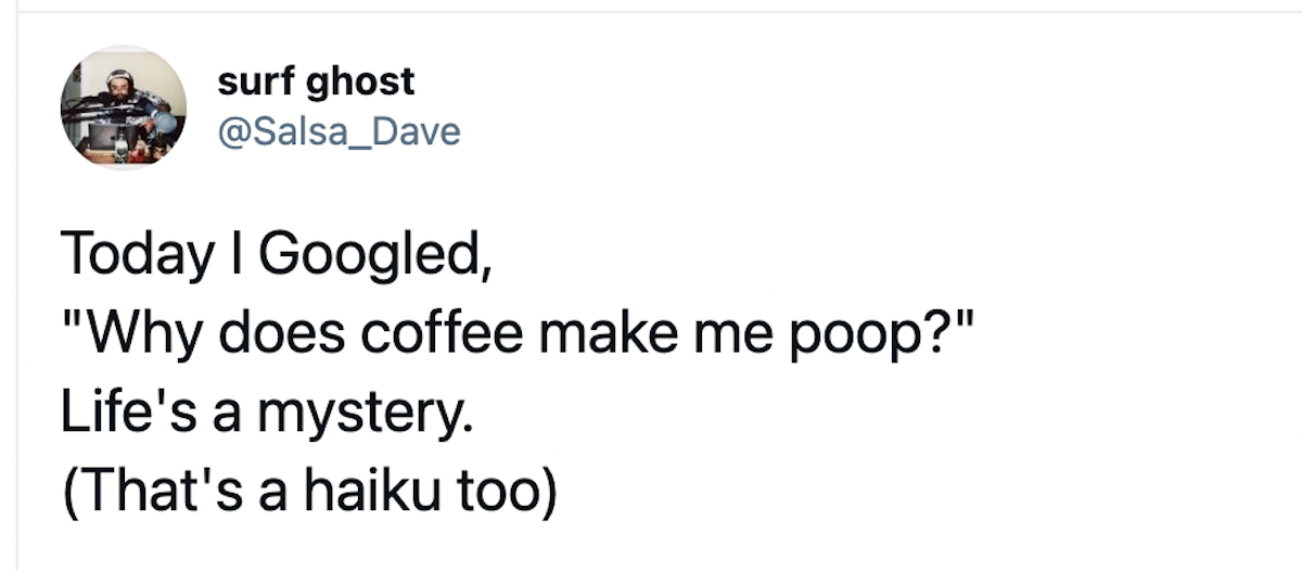 why does coffee make me poop