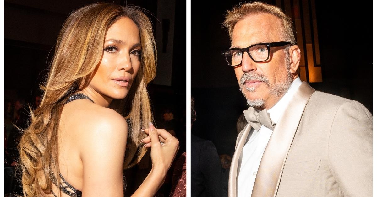 (L-R): Jennifer Lopez; Kevin Costner