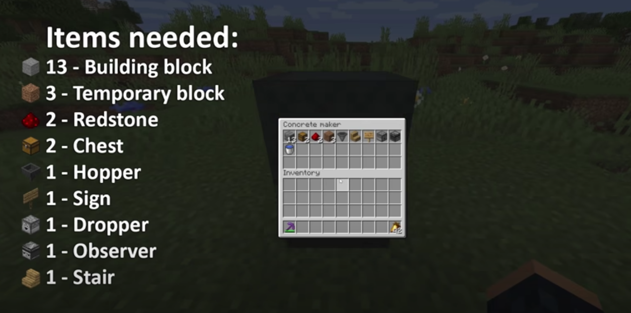 How to Make Concrete in Minecraft