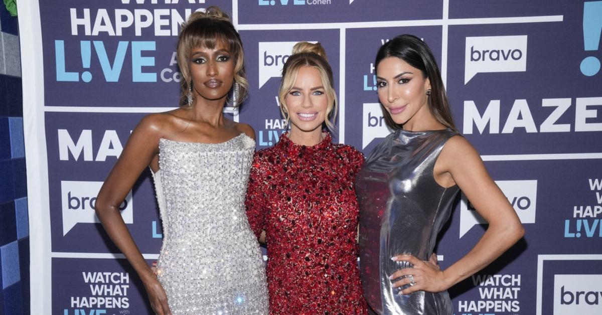 (l-r): Chanel Ayan, Caroline Stanbury, and Taleen Marie at 'Watch What Happens Live.'