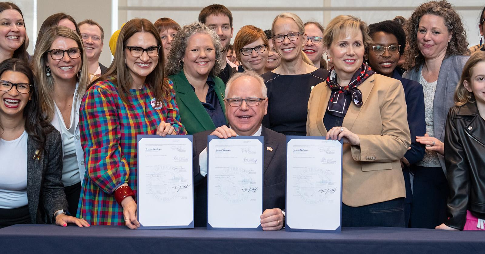 Tim walz signing bill