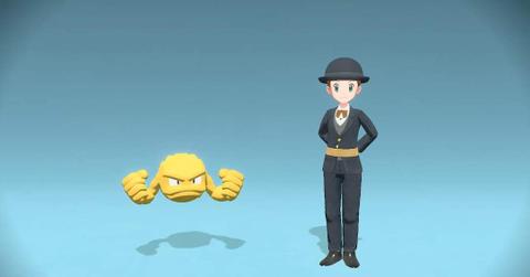 Shiny Geodude in 'Pokémon Legends: Arceus'