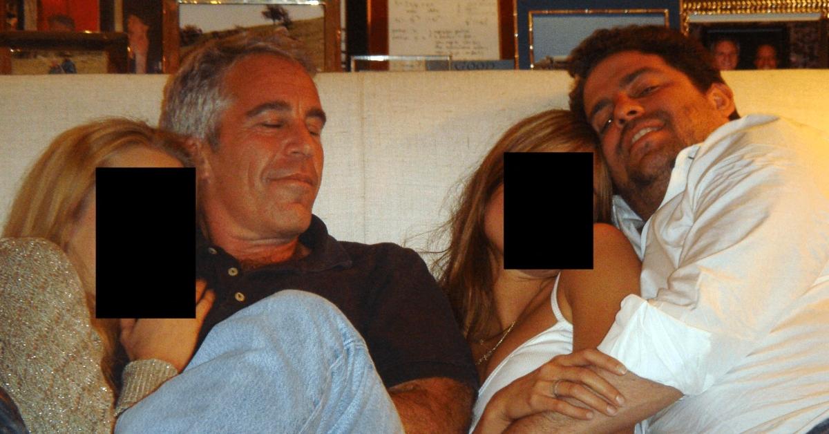Jeffrey Epstein, Brett Ratner, and two unidentified girls or women from the Epstein files