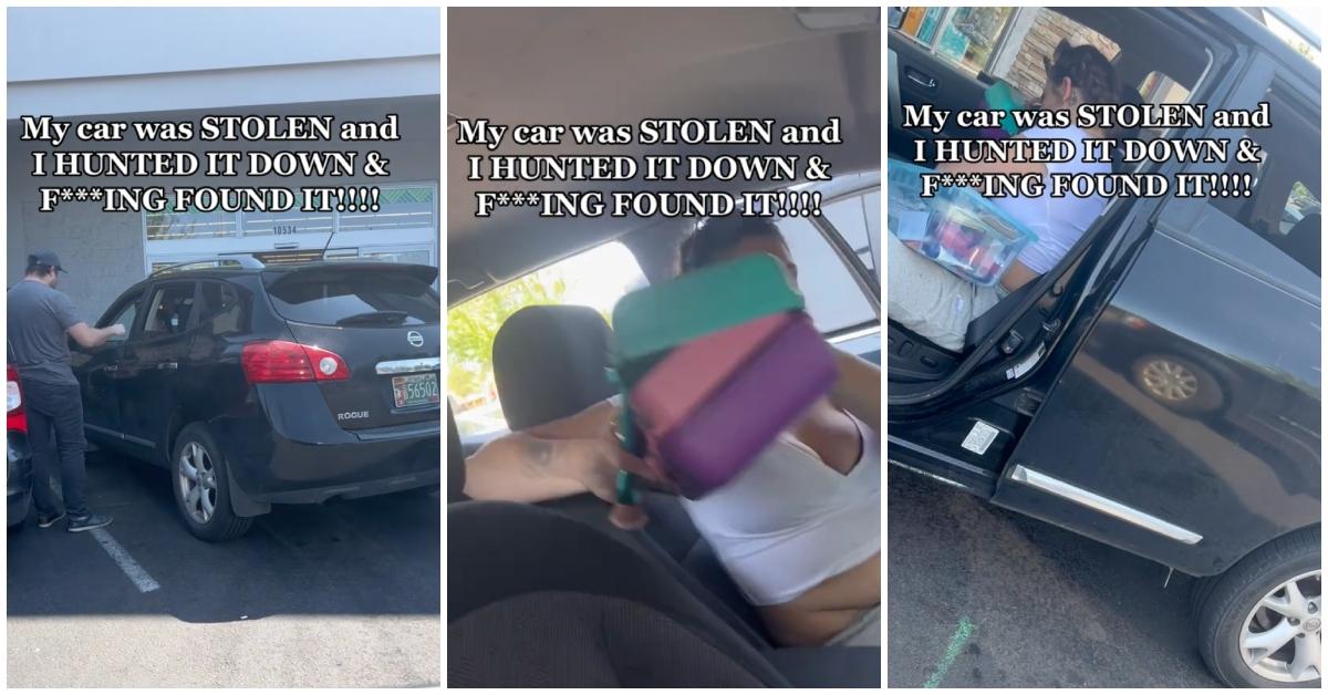 Woman Hunts Down Stolen Car Confronts Thief On Tiktok