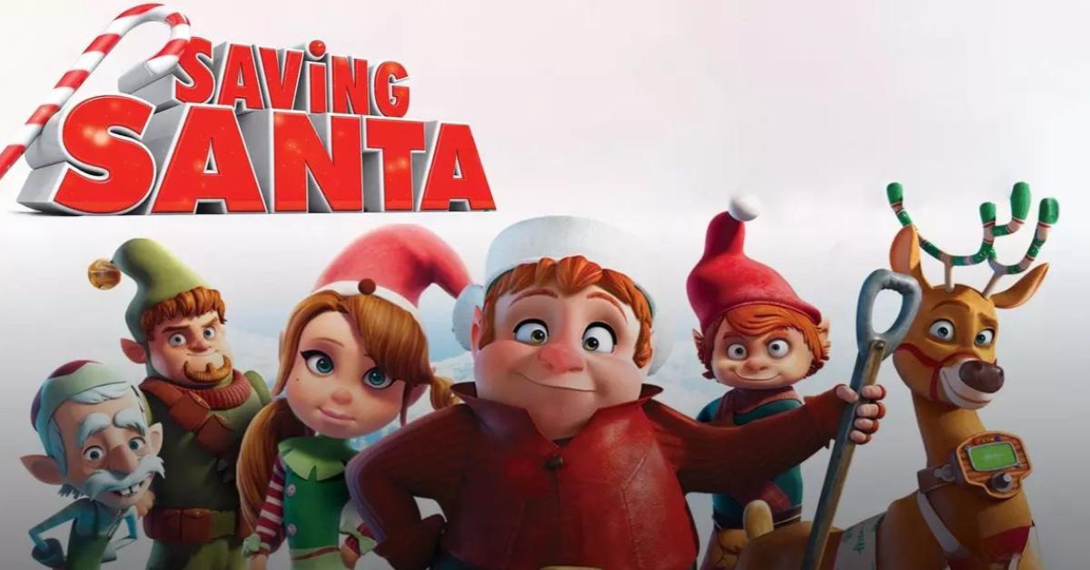 'Saving Santa' poster.