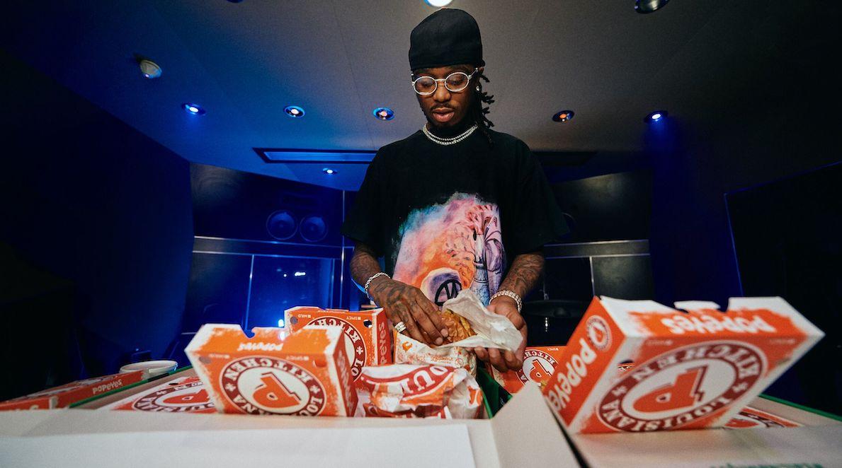 popeyes migos menu