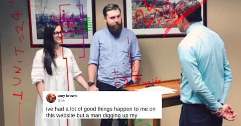 mansplains height to woman cover