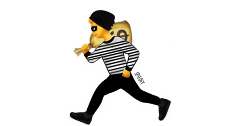 Robber Tiptoeing Emoji Ios