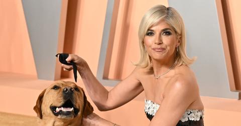 Selma Blair and her service dog Scout at the Oscars