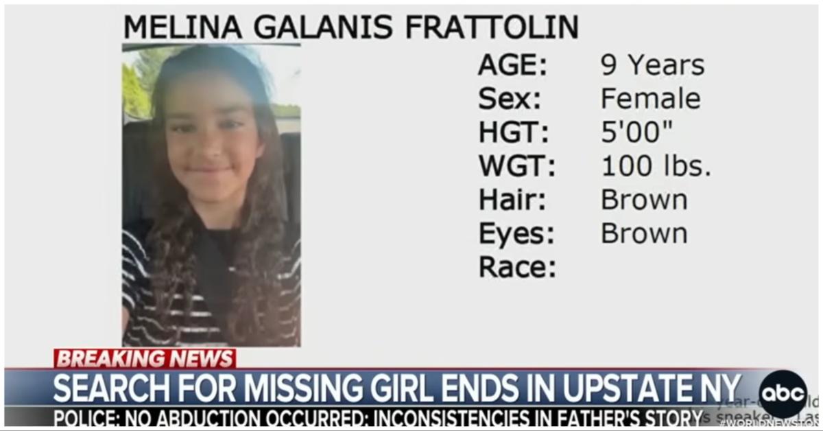 Melina Frattolin was reported missing on July 19, 2025, by her father, Luciano Frattolin.
