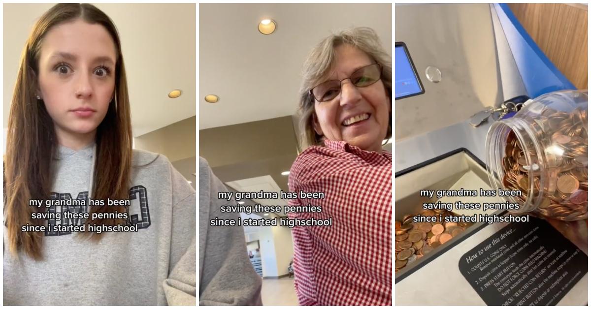 Grandma Saves Coins to Buy Granddaughter a Prom Dress