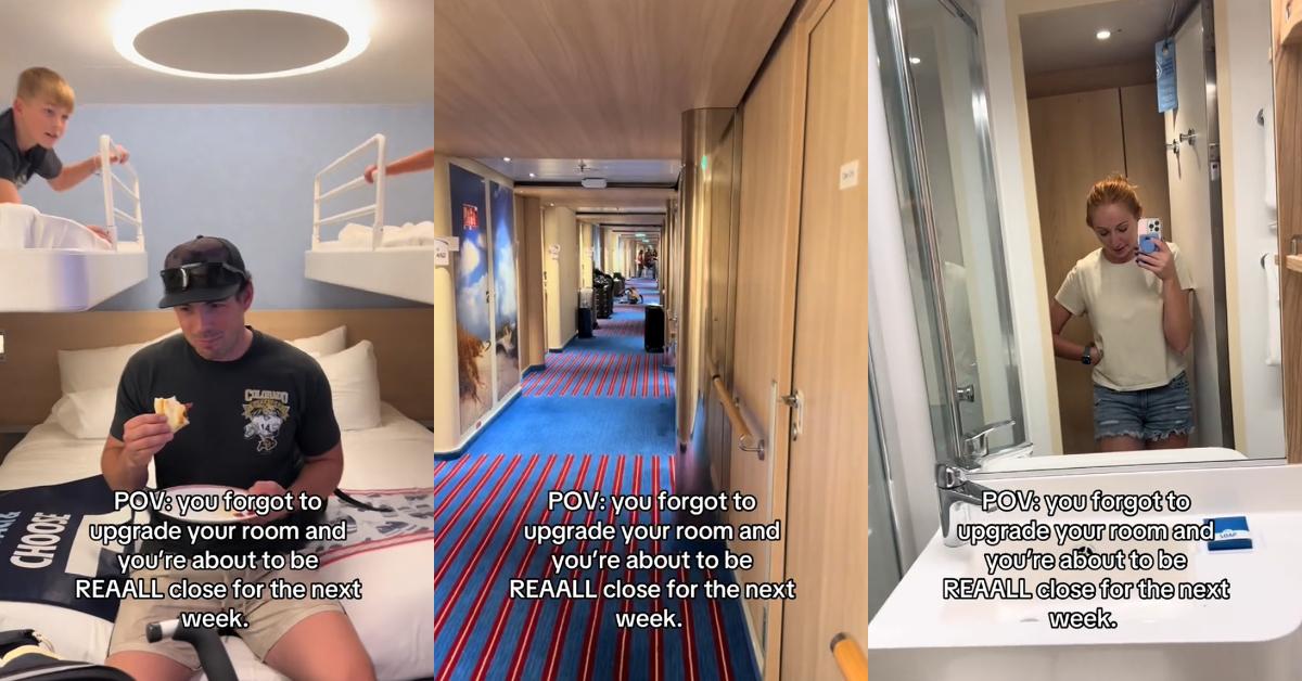 Instant Regret: Mom Forgets to Upgrade Cruise Room for Family Trip