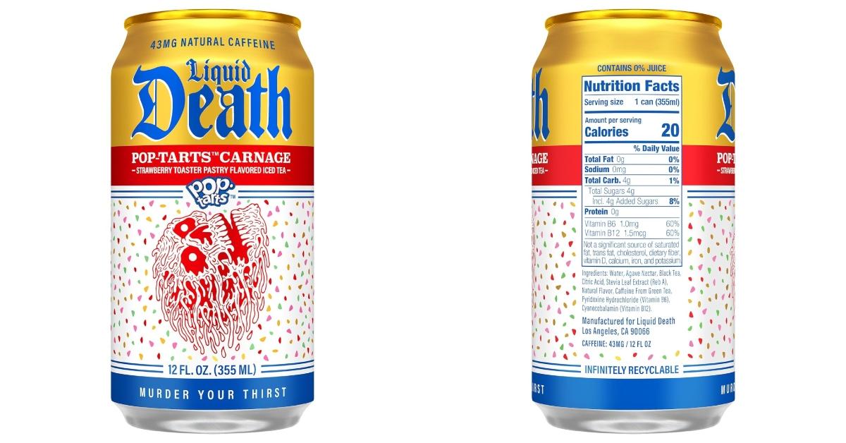 liquid death poptarts
