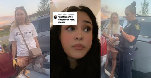 Woman Blocks Dollar Tree Parking Spot to Watch Fireworks