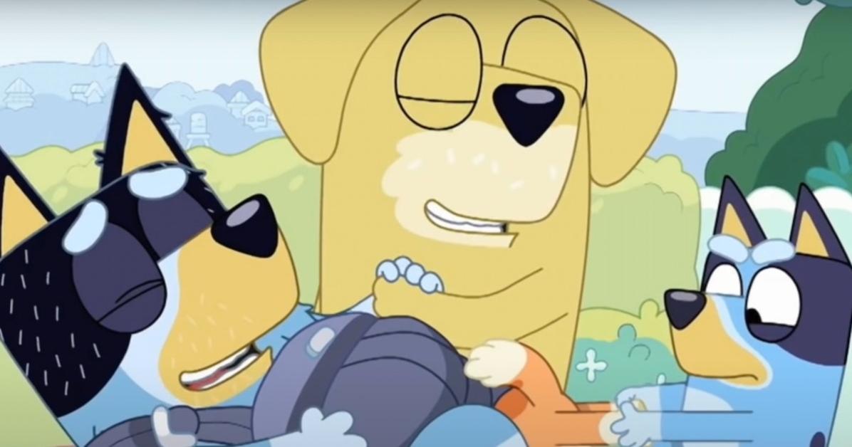 Bandit pretends to give birth in a banned episode of 'Bluey'