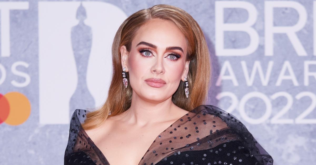 Adele attends the BRIT awards 2022.