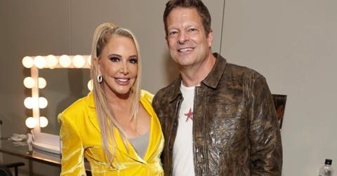 Shannon Beador and John Janssen standing in a dressing room