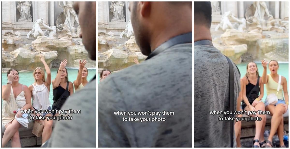 tiktok trevi fountain photo fail